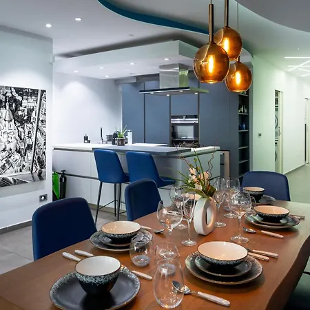 Daire Marina Harbour, Luxury Terraced Seaview Apartment, Msida, Pieta, Malta Pietà